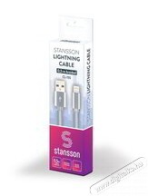 Stansson MFI 2m USB - Lightning fonott kábel Mobil / Kommunikáció / Smart - Mobiltelefon kiegészítő / tok - Kábel / átalakító - 387402