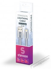 Stansson 0,5m Lightning fonott kábel Mobil / Kommunikáció / Smart - Mobiltelefon kiegészítő / tok - Kábel / átalakító - 387975