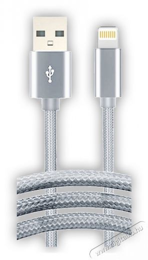 Stansson 2m Lightning fonott kábel Mobil / Kommunikáció / Smart - Mobiltelefon kiegészítő / tok - Kábel / átalakító - 387977