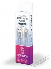 Stansson 2m Lightning fonott kábel Mobil / Kommunikáció / Smart - Mobiltelefon kiegészítő / tok - Kábel / átalakító - 387977