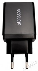 Stansson CH-300-BL 2,4A univerzális fekete hálózati gyorstöltő Mobil / Kommunikáció / Smart - Mobiltelefon kiegészítő / tok - Hálózati-, autós töltő - 386020