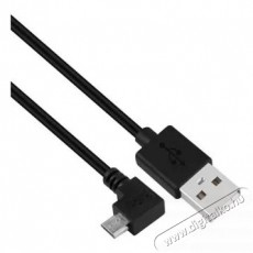 Stansson 50cm 90°-os micro USB 2.0 kábel Tv kiegészítők - Kábel / csatlakozó - USB kábel - 404648
