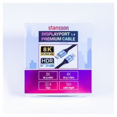 Stansson 5m Displayport v1.4 k&aacute;bel Tv kieg&eacute;sz&iacute;tők - K&aacute;bel / csatlakoz&oacute; - Mini DisplayPort k&aacute;bel - 499967