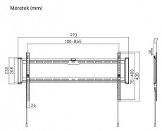 Stansson WM-4390 43-90 fix fali TV konzol Tv kieg&eacute;sz&iacute;tők - Fali tart&oacute; / konzol - Fali tv tart&oacute; - 507183