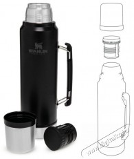 Stanley CLASSIC Termosz, 1 literes, fekete Konyhai termékek - Edény - Termosz - 526185