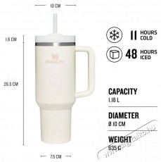 Stanley Quencher H2.O FlowState Tumbler 1180 ml Cream Tonal thermo bögre Konyhai termékek - Edény - Termosz - 526196