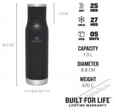 Stanley Thermosz Adventure To-Go 1 l Black Konyhai termékek - Edény - Termosz - 526211