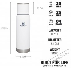 Stanley Thermosz Adventure To-Go 750 ml Polar fehér Konyhai termékek - Edény - Termosz - 526214