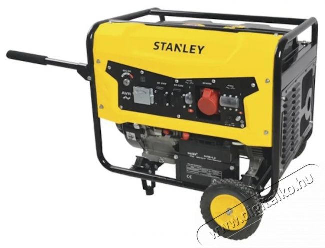 Stanley SG5600B elektromos gener&aacute;tor, 5500W, AVR, 230V, N&eacute;gy&uuml;temű motor, 25 l-es tart&aacute;ly kapacit&aacute;s H&aacute;ztart&aacute;s / Otthon / K&uuml;lt&eacute;r - Szersz&aacute;m - &Aacute;ramfejlesztő - 535749