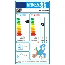 Star-Light ACT-18WIFI Kl&iacute;maberendez&eacute;s, 5.2kW, Inverter, WiFi vez&eacute;rl&eacute;s, Kijelző, A++ energiaoszt&aacute;ly, Feh&eacute;r H&aacute;ztart&aacute;s / Otthon / K&uuml;lt&eacute;r - Ventil&aacute;tor / L&eacute;gkondicion&aacute;l&oacute; - Mobil kl&iacute;ma - 537362