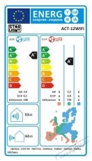 Star-Light ACT-12WIFI Kl&iacute;ma, 3.5kW, Fűt&eacute;s funkci&oacute;, Inverter, WiFi, Kijelző, A++ energiaoszt&aacute;ly, Feh&eacute;r H&aacute;ztart&aacute;s / Otthon / K&uuml;lt&eacute;r - Ventil&aacute;tor / L&eacute;gkondicion&aacute;l&oacute; - Split kl&iacute;ma - 537369