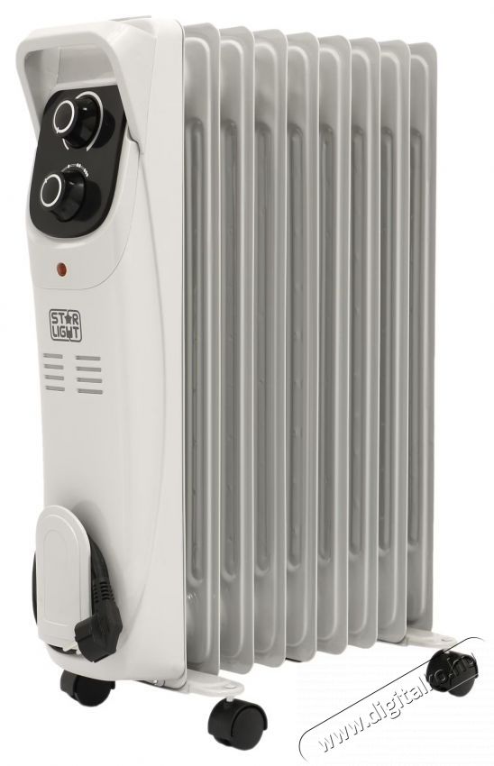 Star-Light YOH9 elektromos radi&aacute;tor, 2000W, 9 elem, 3 fokozat, biztons&aacute;gi termoszt&aacute;t, &aacute;ll&iacute;that&oacute; termoszt&aacute;t, 5 olajcsatorna, Sz&uuml;rke H&aacute;ztart&aacute;s / Otthon / K&uuml;lt&eacute;r - Fűt&eacute;s - Hősug&aacute;rz&oacute; / fűtőtest - 537370