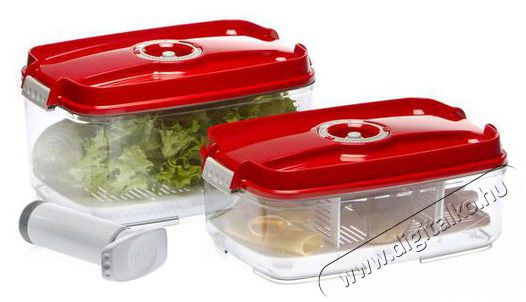 STATUS 178631 nagy vákuumos tárolódoboz készlet, piros Konyhai termékek - Egyéb / Konyhai kiegészítő - 530129