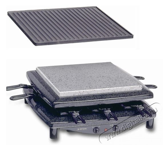 Steba RC 3 plus Raclette + kőlap + fém grill Konyhai termékek - Konyhai kisgép (sütés / főzés / hűtés / ételkészítés) - Kontakt grill sütő / sütőlap - 280636