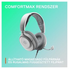 STEELSERIES Arctis Nova 1 gamer headset - Fehér Audio-Video / Hifi / Multimédia - Fül és Fejhallgatók - Fejhallgató mikrofonnal / headset - 457493