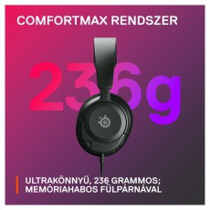 STEELSERIES Arctis Nova 1 gamer headset - Fekete Audio-Video / Hifi / Multimédia - Fül és Fejhallgatók - Fejhallgató mikrofonnal / headset - 457492