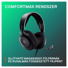 STEELSERIES Arctis Nova 1 gamer headset - Fekete Audio-Video / Hifi / Multimédia - Fül és Fejhallgatók - Fejhallgató mikrofonnal / headset - 457492
