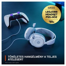 STEELSERIES Arctis Nova 1P fehér gamer headset Audio-Video / Hifi / Multimédia - Fül és Fejhallgatók - Fejhallgató mikrofonnal / headset - 457495