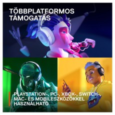 STEELSERIES Arctis Nova 1P fehér gamer headset Audio-Video / Hifi / Multimédia - Fül és Fejhallgatók - Fejhallgató mikrofonnal / headset - 457495