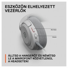 STEELSERIES Arctis Nova 1P fehér gamer headset Audio-Video / Hifi / Multimédia - Fül és Fejhallgatók - Fejhallgató mikrofonnal / headset - 457495