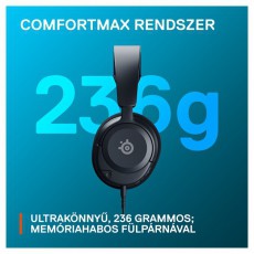 STEELSERIES Arctis Nova 1P fekete gamer headset Audio-Video / Hifi / Multimédia - Fül és Fejhallgatók - Fejhallgató mikrofonnal / headset - 457494