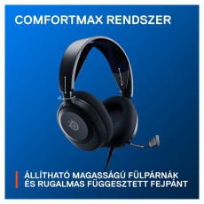 STEELSERIES Arctis Nova 1P fekete gamer headset Audio-Video / Hifi / Multimédia - Fül és Fejhallgatók - Fejhallgató mikrofonnal / headset - 457494