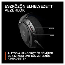 STEELSERIES Arctis Nova 1P fekete gamer headset Audio-Video / Hifi / Multimédia - Fül és Fejhallgatók - Fejhallgató mikrofonnal / headset - 457494