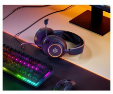 STEELSERIES Arctis Nova 3 fekete gamer headset Audio-Video / Hifi / Multimédia - Fül és Fejhallgatók - Fejhallgató mikrofonnal / headset - 457496