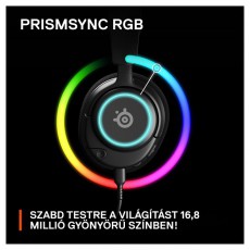 STEELSERIES Arctis Nova 3 fekete gamer headset Audio-Video / Hifi / Multimédia - Fül és Fejhallgatók - Fejhallgató mikrofonnal / headset - 457496