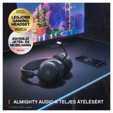STEELSERIES Arctis Nova 7 vezeték nélküli fekete gamer headset Audio-Video / Hifi / Multimédia - Fül és Fejhallgatók - Fejhallgató mikrofonnal / headset - 457497