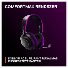 STEELSERIES Arctis Nova 7 vezeték nélküli fekete gamer headset Audio-Video / Hifi / Multimédia - Fül és Fejhallgatók - Fejhallgató mikrofonnal / headset - 457497