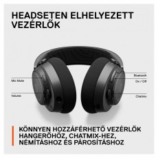 STEELSERIES Arctis Nova 7 vezeték nélküli fekete gamer headset Audio-Video / Hifi / Multimédia - Fül és Fejhallgatók - Fejhallgató mikrofonnal / headset - 457497