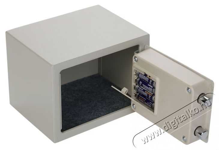 Steinhaus Elektronikus ac&eacute;l sz&eacute;f + kulcs, 150x200x150 mm, Kr&eacute;m H&aacute;ztart&aacute;s / Otthon / K&uuml;lt&eacute;r - Biztons&aacute;gtechnika - Kieg&eacute;sz&iacute;tő - 535768