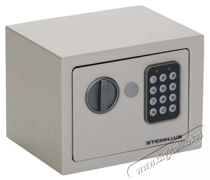 Steinhaus Elektronikus ac&eacute;l sz&eacute;f + kulcs, 150x200x150 mm, Kr&eacute;m H&aacute;ztart&aacute;s / Otthon / K&uuml;lt&eacute;r - Biztons&aacute;gtechnika - Kieg&eacute;sz&iacute;tő - 535768