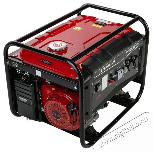 Steinhaus PRO-GEN5500 Gener&aacute;tor, 5500 W fesz&uuml;lts&eacute;gstabiliz&aacute;torral, benzin, auton&oacute;mia 11 h H&aacute;ztart&aacute;s / Otthon / K&uuml;lt&eacute;r - Szersz&aacute;m - &Aacute;ramfejlesztő - 537391