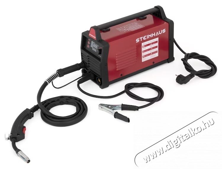 Steinhaus PRO-MIG130 MIG/TIG/MMA inverter hegesztő, 130 A maxim&aacute;lis hegesztő&aacute;ram, 230 V, 0,8-1,0 mm maxim&aacute;lis huzal&aacute;tm&eacute;rővel H&aacute;ztart&aacute;s / Otthon / K&uuml;lt&eacute;r - Szersz&aacute;m - Hegesztő - 537393