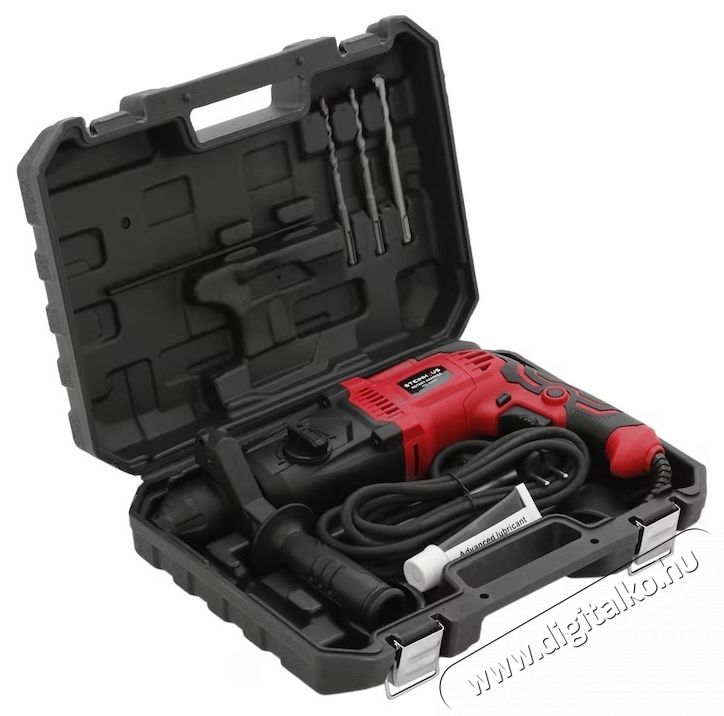 Steinhaus PRO-RH1051 F&uacute;r&oacute;kalap&aacute;cs, 1050W, 1100 fordulat/perc, 3J, SDS-Plus tokm&aacute;ny, 4 funkci&oacute;, k&eacute;szlet + tartoz&eacute;kok H&aacute;ztart&aacute;s / Otthon / K&uuml;lt&eacute;r - Szersz&aacute;m - F&uacute;r&oacute; / f&uacute;r&oacute;kalap&aacute;cs - 537380