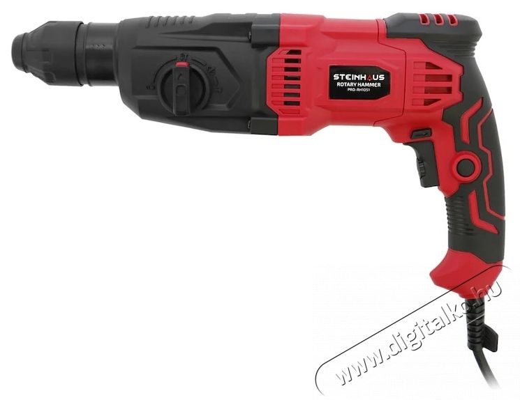 Steinhaus PRO-RH1051 F&uacute;r&oacute;kalap&aacute;cs, 1050W, 1100 fordulat/perc, 3J, SDS-Plus tokm&aacute;ny, 4 funkci&oacute;, k&eacute;szlet + tartoz&eacute;kok H&aacute;ztart&aacute;s / Otthon / K&uuml;lt&eacute;r - Szersz&aacute;m - F&uacute;r&oacute; / f&uacute;r&oacute;kalap&aacute;cs - 537380