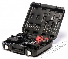 Steinhaus PRO-CD18M Akkus &uuml;tvef&uacute;r&oacute;-csavaroz&oacute;, 18V 2.0Ah Li-Ion, 50Nm, 21 nyomat&eacute;kfokozat, 2 sebess&eacute;g 400/1600 ford/perc, 13mm-es f&eacute;m gyorstokm&aacute;ny, 13 kieg&eacute;sz&iacute;tő, műanyag doboz H&aacute;ztart&aacute;s / Otthon / K&uuml;lt&eacute;r - Szersz&aacute;m - F&uacute;r&oacute; / f&uacute;r&oacute;kalap&aacute;cs - 537375