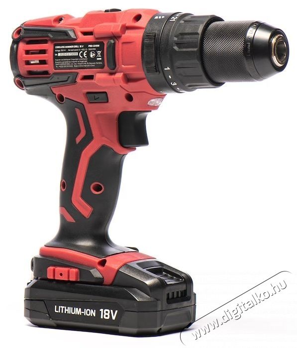 Steinhaus PRO-CD18M Akkus &uuml;tvef&uacute;r&oacute;-csavaroz&oacute;, 18V 2.0Ah Li-Ion, 50Nm, 21 nyomat&eacute;kfokozat, 2 sebess&eacute;g 400/1600 ford/perc, 13mm-es f&eacute;m gyorstokm&aacute;ny, 13 kieg&eacute;sz&iacute;tő, műanyag doboz H&aacute;ztart&aacute;s / Otthon / K&uuml;lt&eacute;r - Szersz&aacute;m - F&uacute;r&oacute; / f&uacute;r&oacute;kalap&aacute;cs - 537375