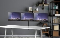 Stell SOS 1030 TRIPLE asztali monitortartó Tv kiegészítők - Fali tartó / konzol - Asztali tartó - 339228