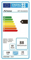 Strong SRT43UA6203 Ultra HD Smart LED televízió Televíziók - LED televízió - UHD 4K felbontású - 333293