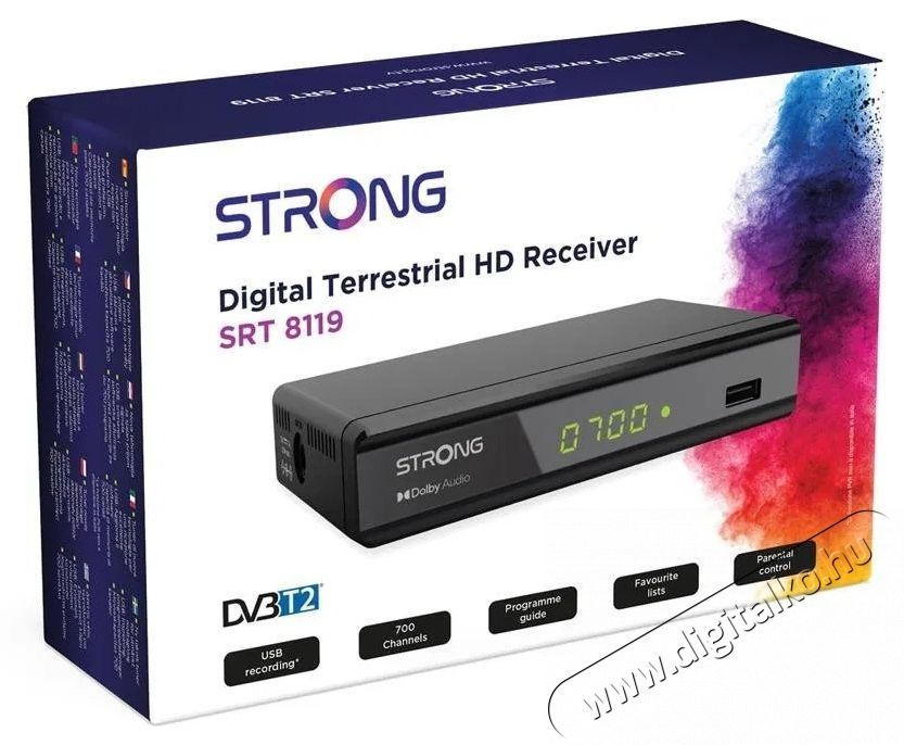 Strong SRT 8119 Set-top box Tv kieg&eacute;sz&iacute;tők - DVB-T belt&eacute;ri egys&eacute;g - Set-Top-Box - 532268