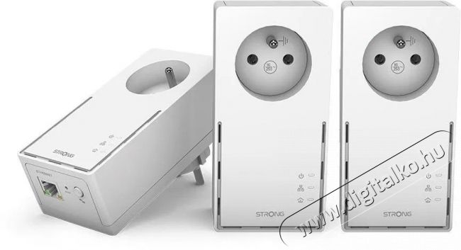 Strong Powerline 1000 TRI FR Powerline adapter H&aacute;ztart&aacute;s / Otthon / K&uuml;lt&eacute;r - Vil&aacute;g&iacute;t&aacute;s / elektromoss&aacute;g - H&aacute;l&oacute;zati eloszt&oacute; / hosszabb&iacute;t&oacute; / adapter - 532688