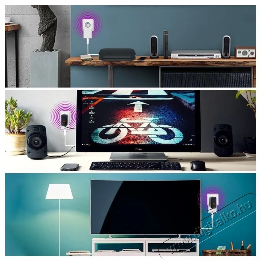 Strong Powerline 1000 TRI FR Powerline adapter H&aacute;ztart&aacute;s / Otthon / K&uuml;lt&eacute;r - Vil&aacute;g&iacute;t&aacute;s / elektromoss&aacute;g - H&aacute;l&oacute;zati eloszt&oacute; / hosszabb&iacute;t&oacute; / adapter - 532688