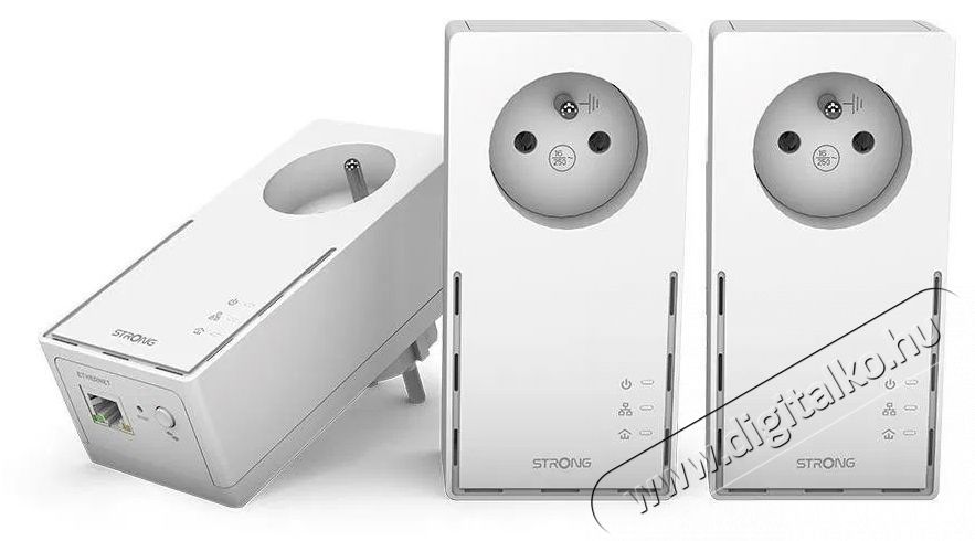 Strong Powerline 1000 TRI FR Powerline adapter H&aacute;ztart&aacute;s / Otthon / K&uuml;lt&eacute;r - Vil&aacute;g&iacute;t&aacute;s / elektromoss&aacute;g - H&aacute;l&oacute;zati eloszt&oacute; / hosszabb&iacute;t&oacute; / adapter - 532688