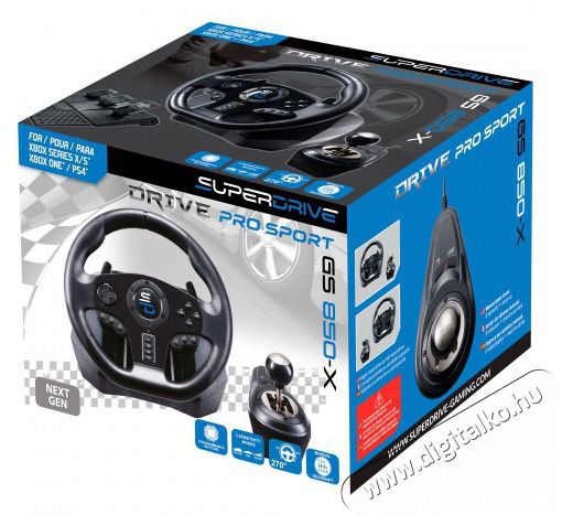 SUBSONIC GS 850X Superdrive Pro Multi Xbox Series X/S/PS4/Xbox One sport versenykorm&aacute;ny Iroda &eacute;s sz&aacute;m&iacute;t&aacute;stechnika - J&aacute;t&eacute;k konzol - Kieg&eacute;sz&iacute;tő - 406611