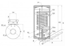 Sunsystem BB NL2 150 PRL 3KW Termoelektromos bojler H&aacute;ztart&aacute;s / Otthon / K&uuml;lt&eacute;r - V&iacute;zmeleg&iacute;tő / bojler / t&aacute;rol&oacute; - Bojler / melegv&iacute;z t&aacute;rol&oacute; - 534699