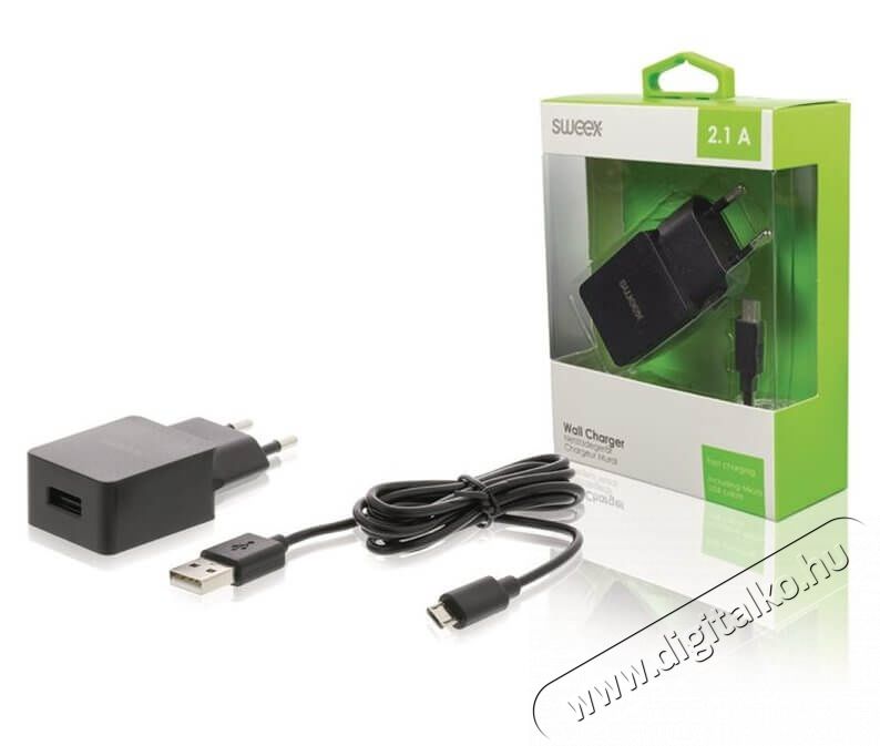 Sweex CH-003BL h&aacute;l&oacute;zati t&ouml;ltő Mobil / Kommunik&aacute;ci&oacute; / Smart - Tablet / E-book kieg&eacute;sz&iacute;tő, tok - H&aacute;l&oacute;zati-, aut&oacute;s t&ouml;ltő - 340791