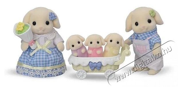 Sylvanian Families Flora nyuszi csal&aacute;dja h&aacute;rmas ikrekkel H&aacute;ztart&aacute;s / Otthon / K&uuml;lt&eacute;r - J&aacute;t&eacute;k / Sport - J&aacute;t&eacute;kfigura - 532285
